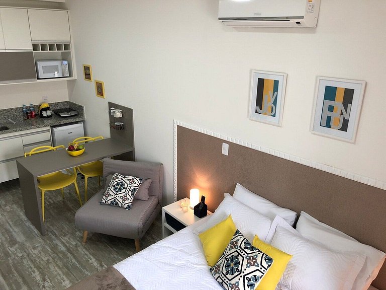 204 Vetra - Studio bem localizado para 4p