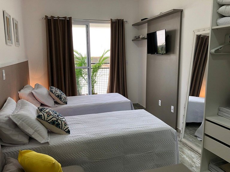 204 Vetra - Studio bem localizado para 4p