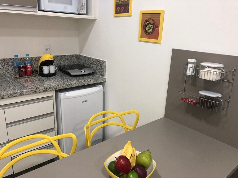 204 @flatsnagranja - Studio bem localizado para 3p