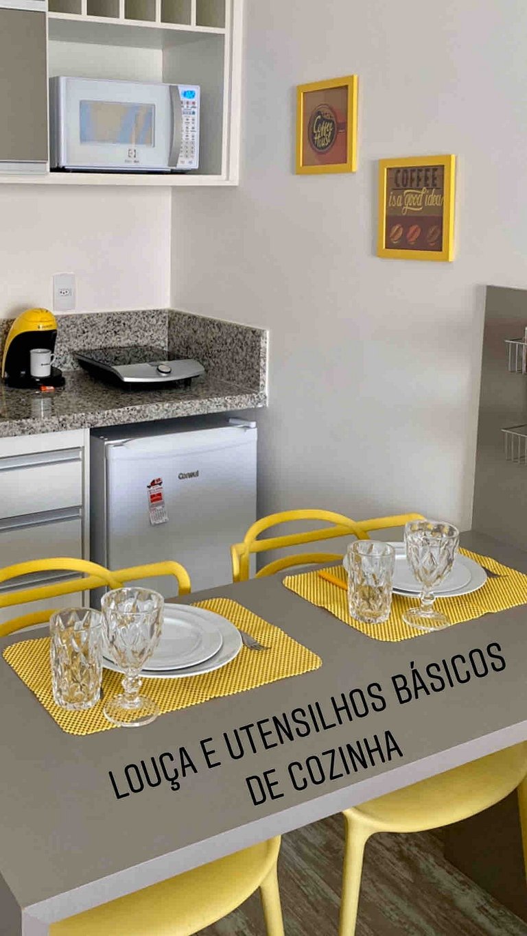 204 Vetra - Studio bem localizado para 4p