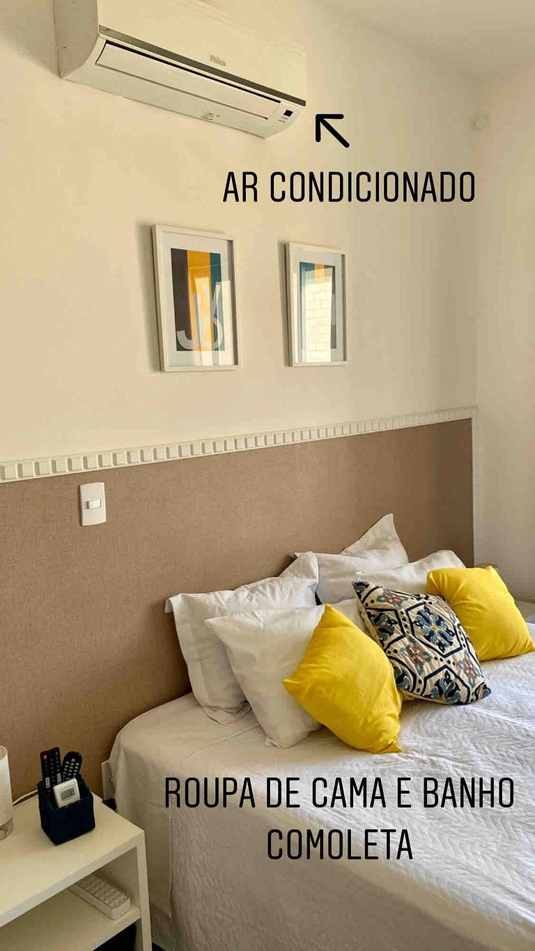 204 Vetra - Studio bem localizado para 4p