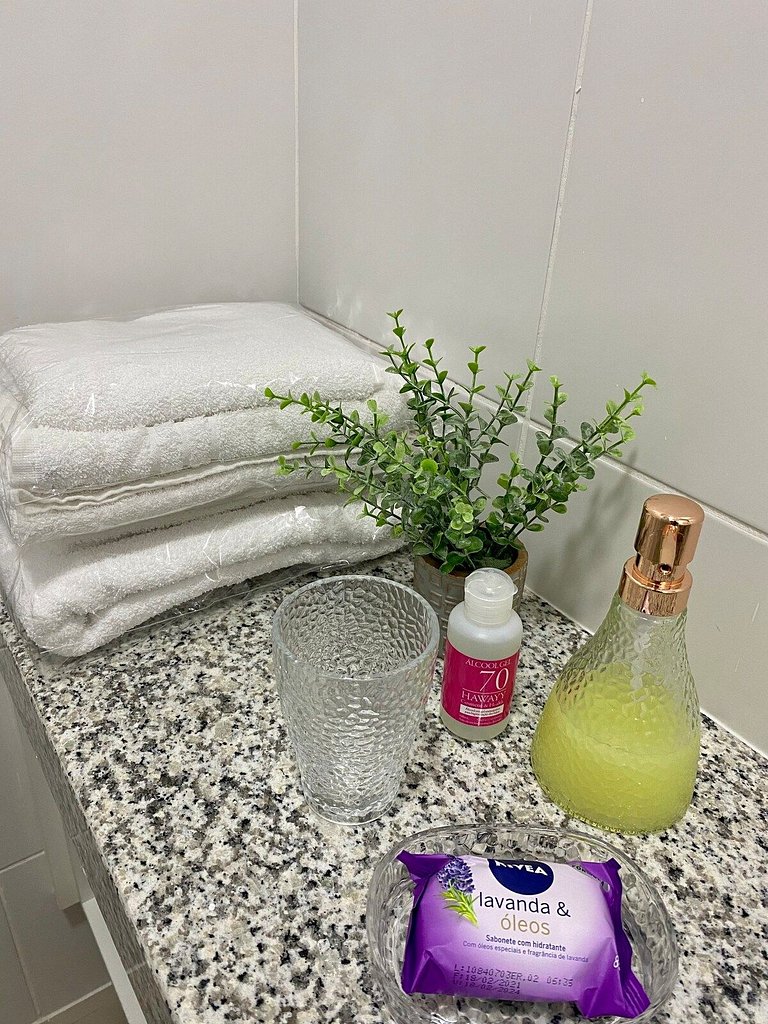430 @flatsnagranja - Mini cozinha e Elegância
